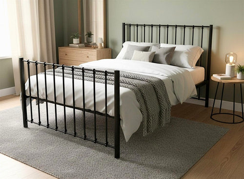 Norfolk Bed in Black Finish (High End)