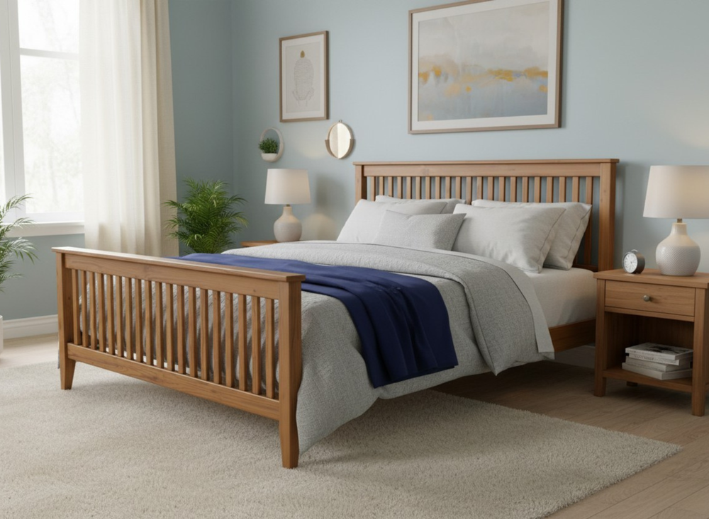 Coxford Solid Oak Bed in Oak (High End)