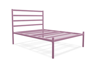 Belmont Low End Metal Bed Frame Finished in Painted Pink