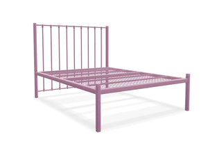 Norfolk Low End Metal Bed Frame Finished in Pink