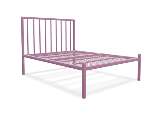 Madison Low End Metal Bed Frame Finished in Painted Pink
