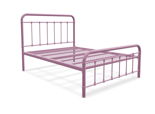 Massingham Metal Bed Frame Finished in Painted Pink