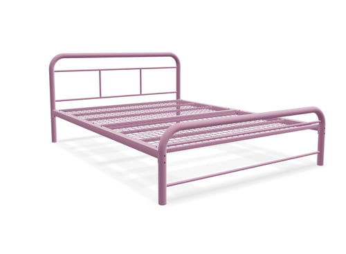 Cromer Metal Bed Frame Finished in Painted Pink