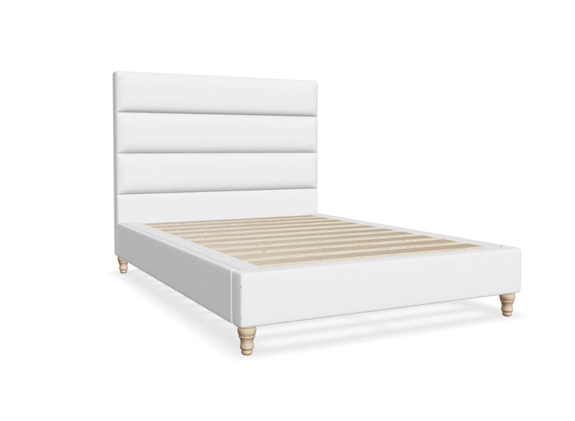 Vancouver Fabric Bed in Polar White