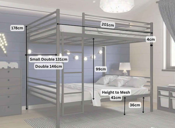 Quad Bunk Bed Dimensions