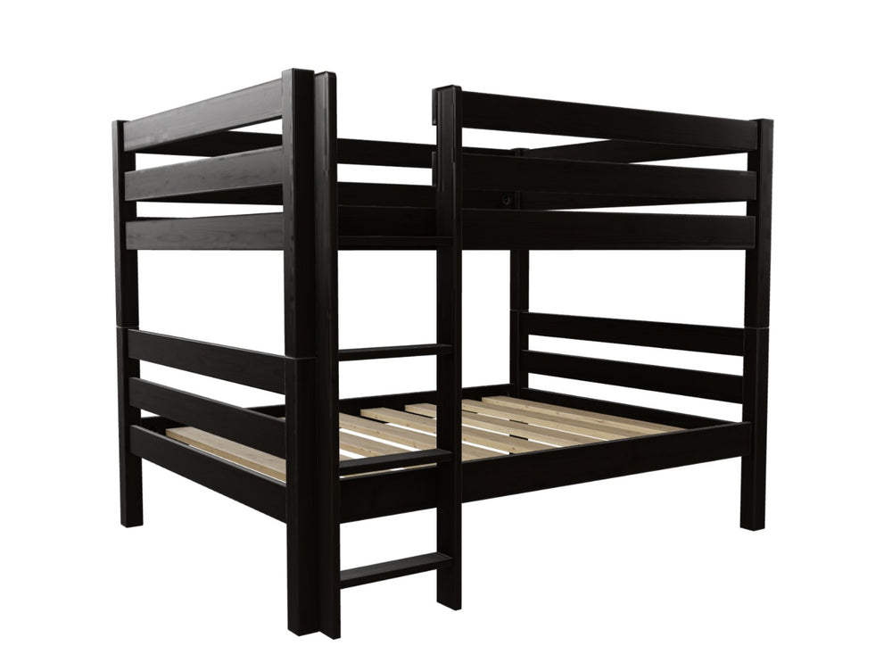 Quad Bunk Bed with Left Hand Side Ladder Finished in Antique