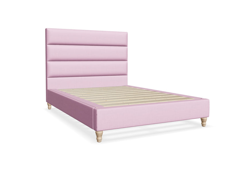 Vancouver Fabric Bed Frame in Rose Pink