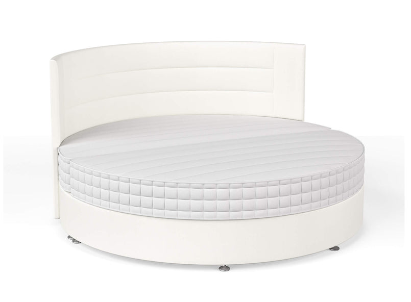 Round Bed with Plain Headboard