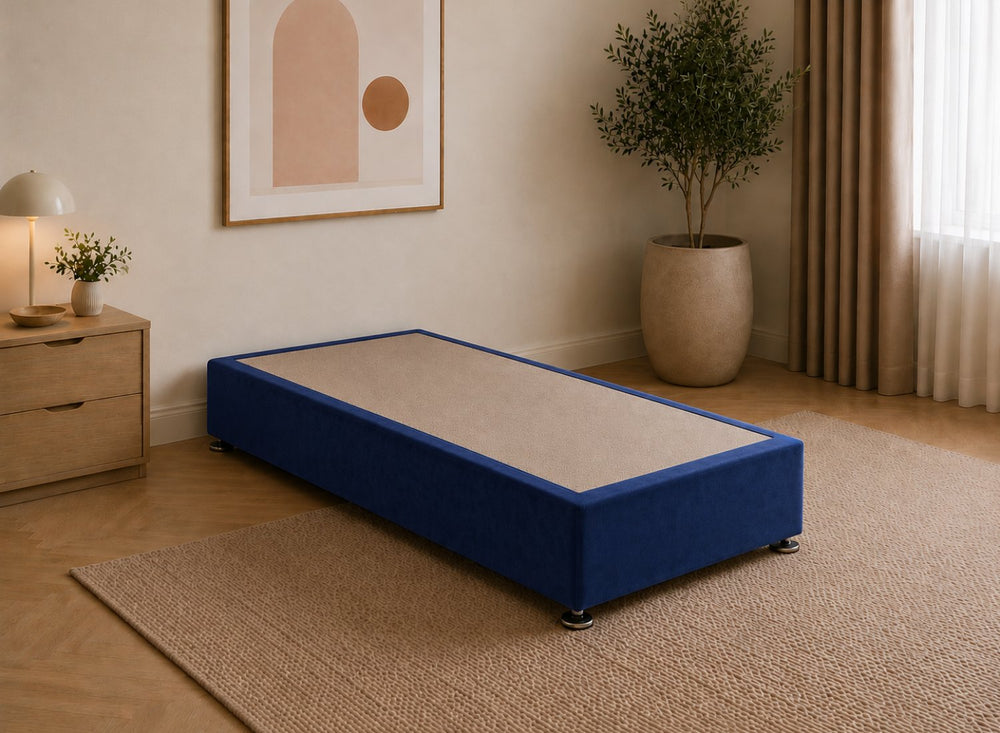 Divan Base in Blush Pink Velvet