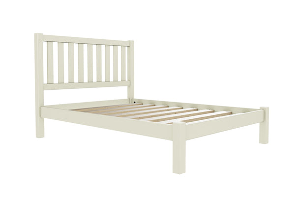 Shelton Low End Oak Bed Finished in Painted Cream