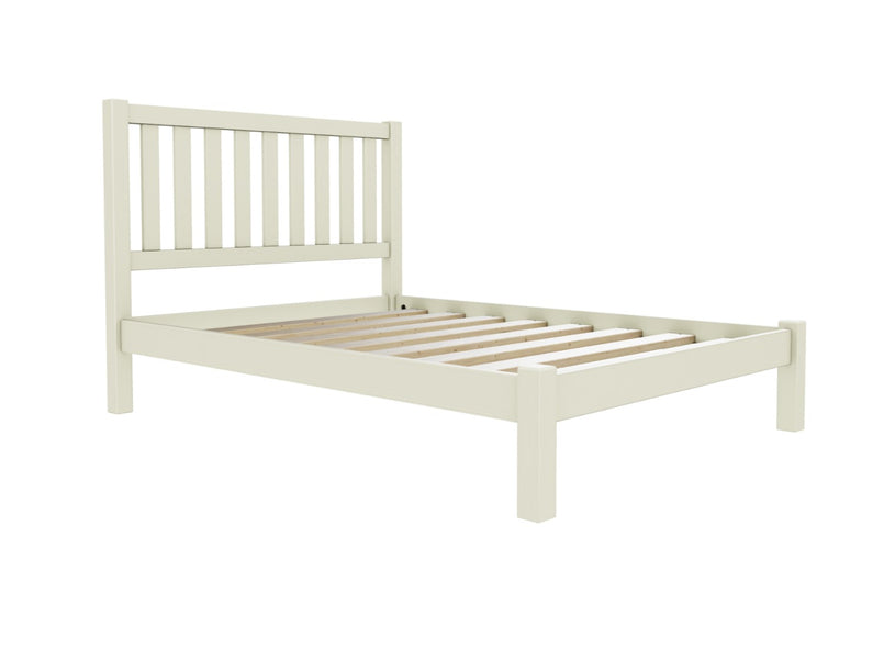Shelton Low End Oak Bed Finished in Painted Cream