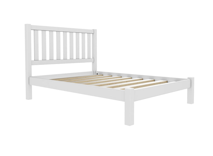 Shelton Low End Oak Bed Finished in Painted White