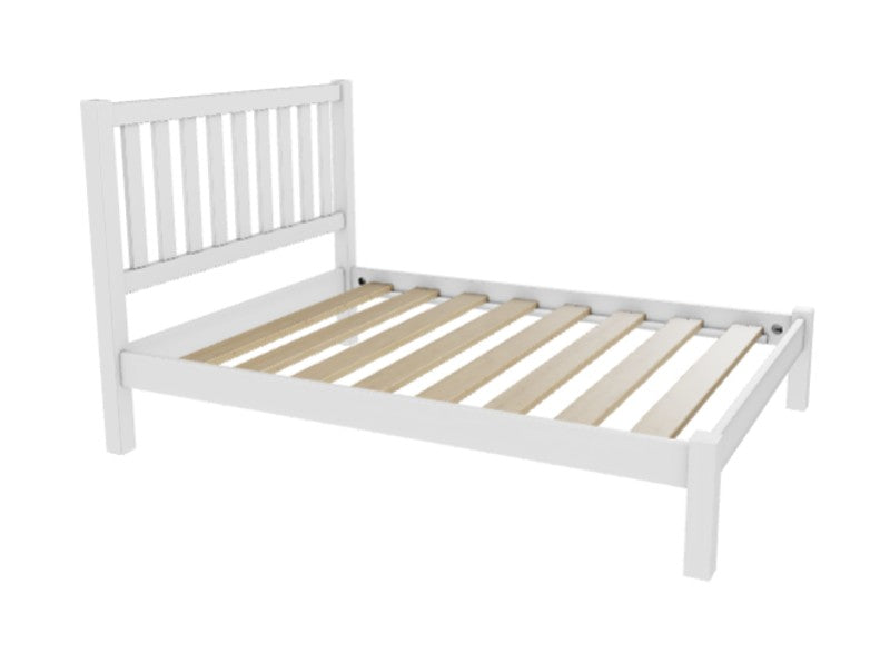 Shelton Low Bed in White