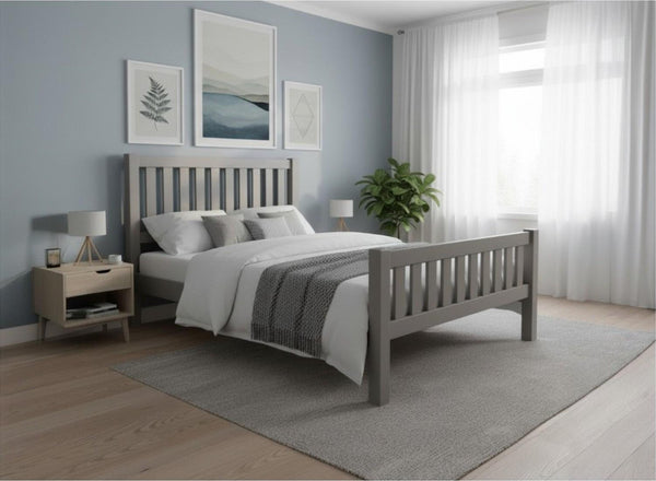 Shelton Bed in Dovetail Grey Finish (High End)