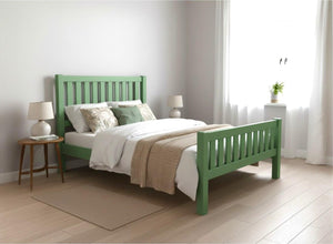 Shelton Bed in Emerald Green Finish (High End)
