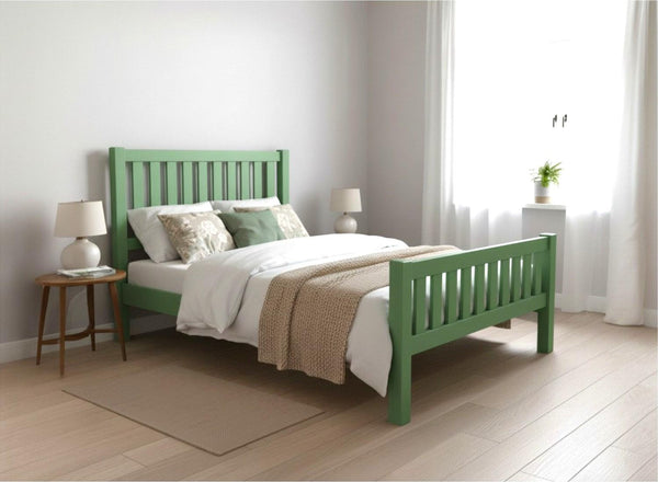 Shelton Bed in Emerald Green Finish (High End)