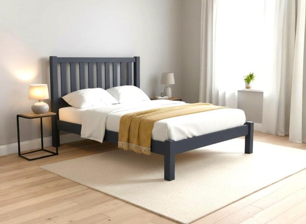 Shelton Bed in Hague Blue Finish (Low End)