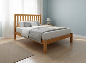 Shelton Wooden Bed Low End in Antique Finish