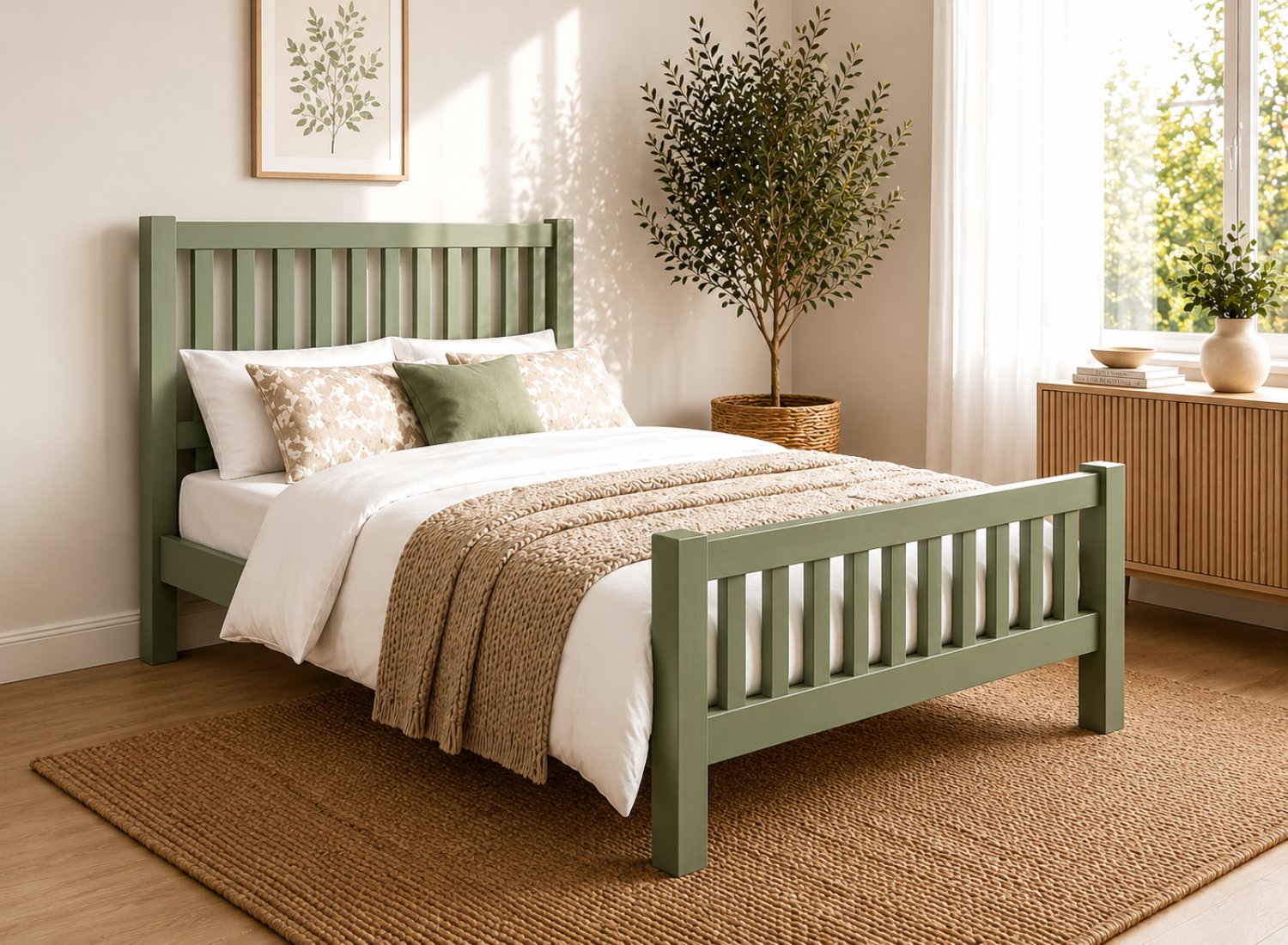 Caesar Bed Shelton Painted Wooden Bed Frame | High Or Low End Options