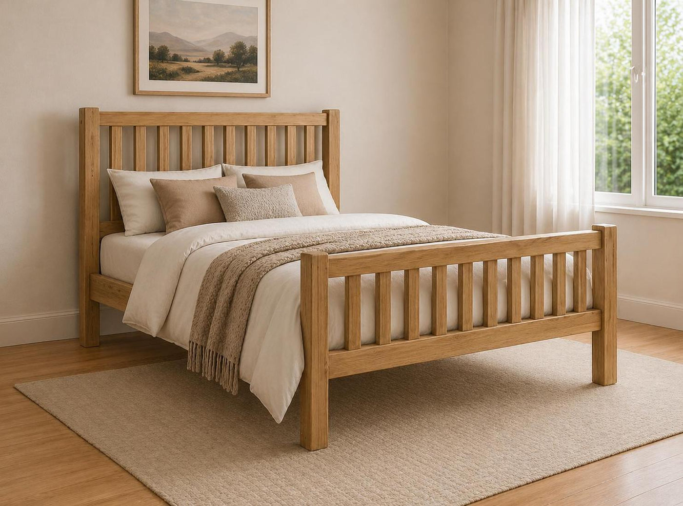 Shelton Wooden Bed Frame