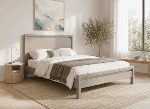 Shernborne Grey Wooden Bed Frame - Dove Tale Grey