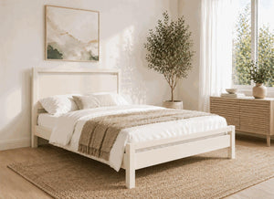 Shernborne Cream Wooden Bed Frame - James White