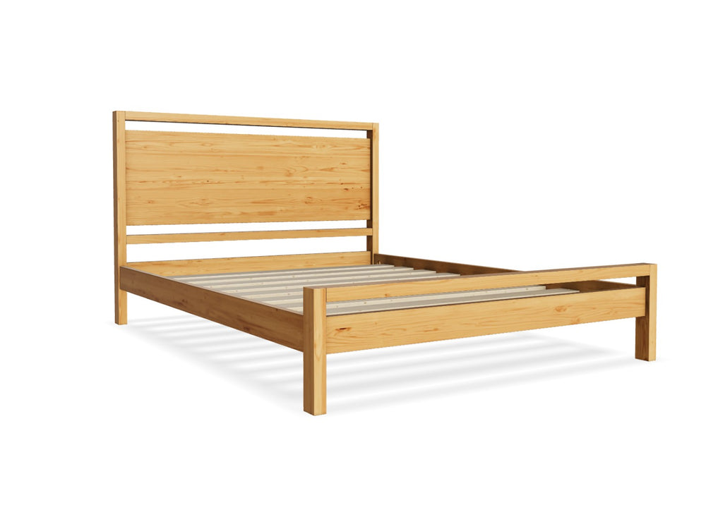 Shernborne Wooden Bed Frame FInished in Mahogany Stain