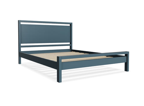 Shernborne Wooden Bed Frame FInished in Painted Hague Blue