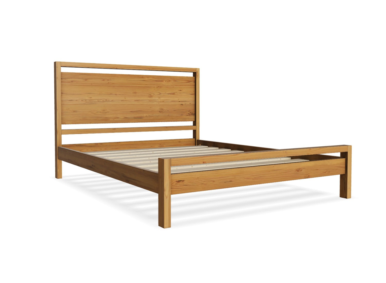 Shernborne Wooden Bed Frame Finished in Oak Stain