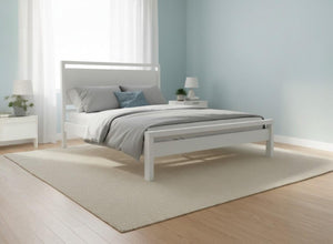 Shernbourne Bed in All White Finish