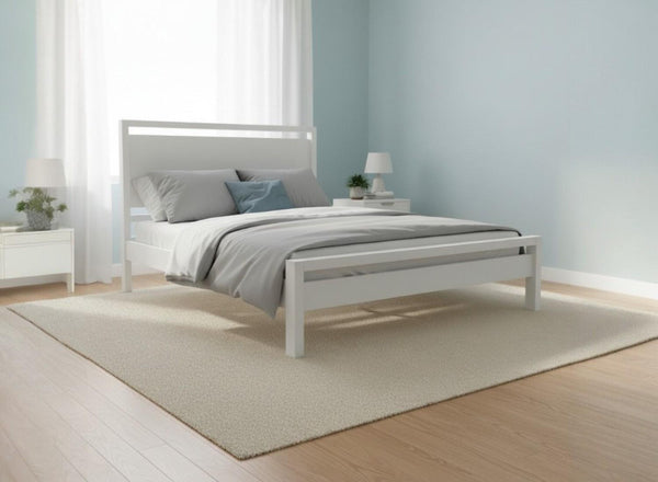 Shernbourne Bed in All White Finish