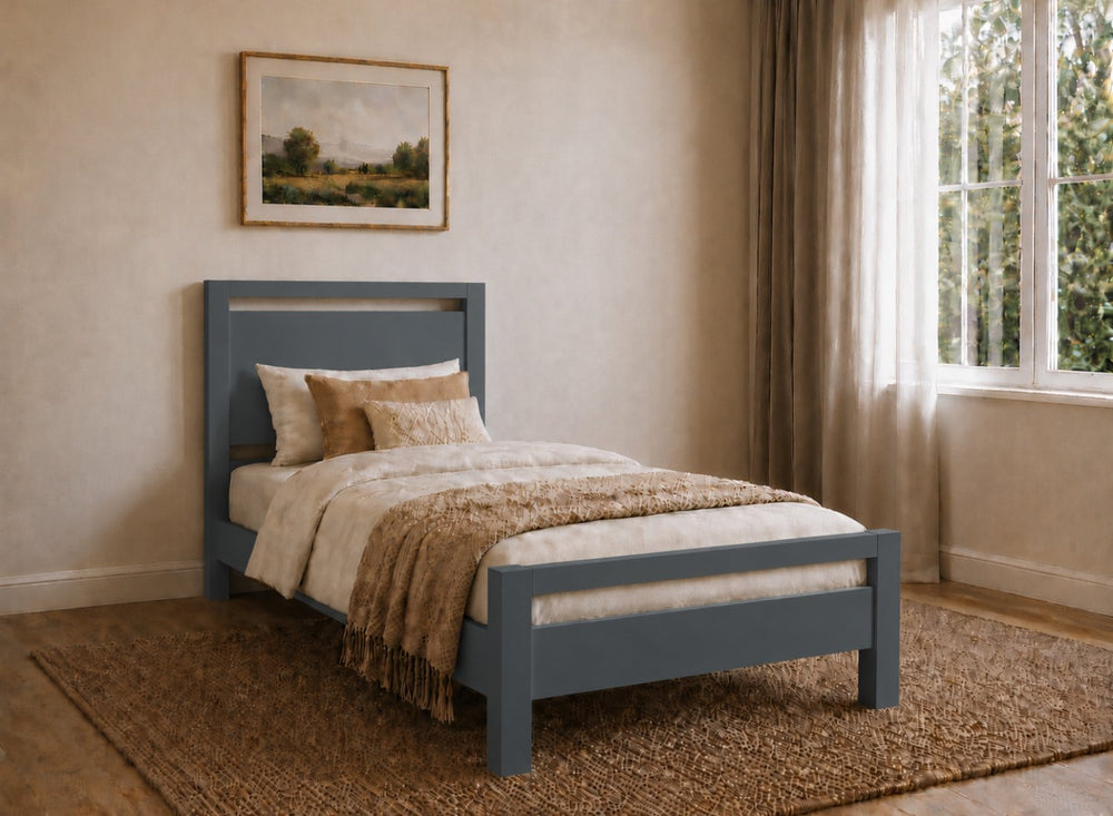 Shernborne Grey Wooden Bed Frame - Dove Tale Grey
