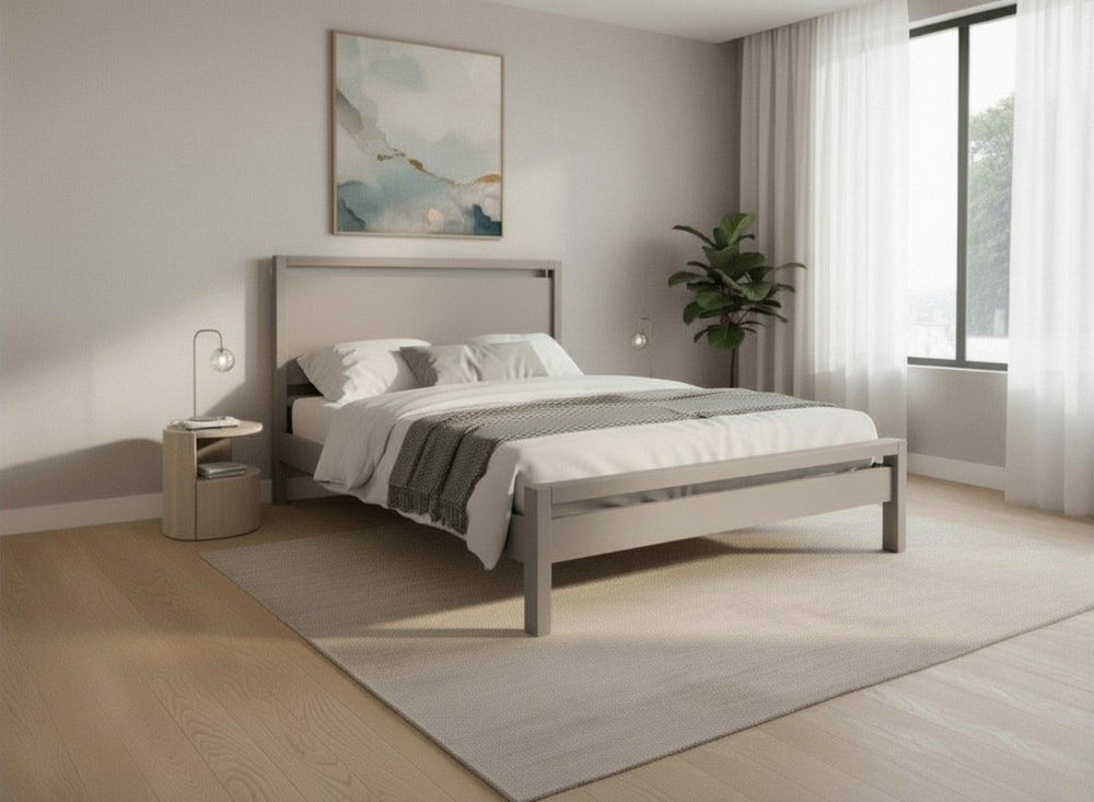 Shernbourne Bed in Oak Finish