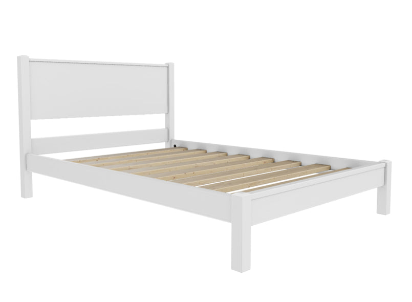 Shouldham Wooden Bed (Low) in White