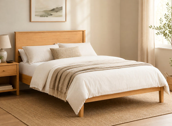 Shouldham Antique Wooden Bed in Low End Style