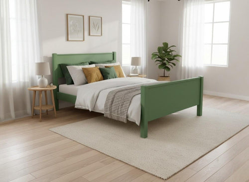 Shouldham Wooden Bed Frame in Emerald Green Finish (High End)