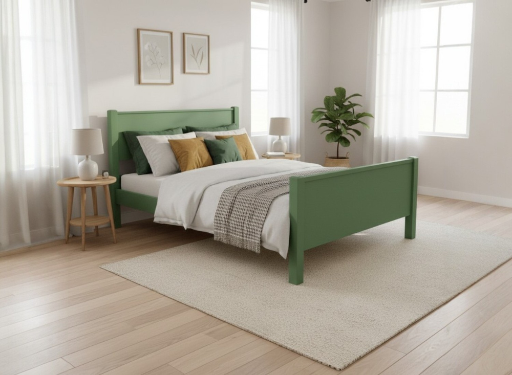 Shouldham Wooden Bed Frame in Oak Finish (High End)