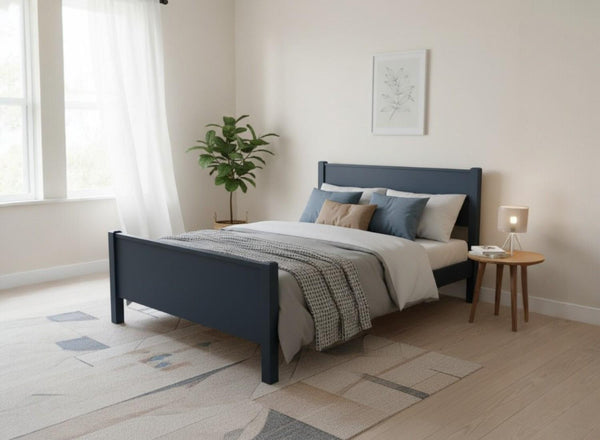 Shouldham Wooden Bed Frame in Hague Blue Finish (High End)