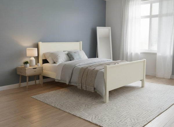 Shouldham Wooden Bed Frame in James White Finish (High End)