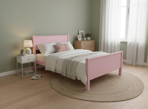 Shouldham Wooden Bed Frame in Nancy's Blushes Pink Finish (High End)