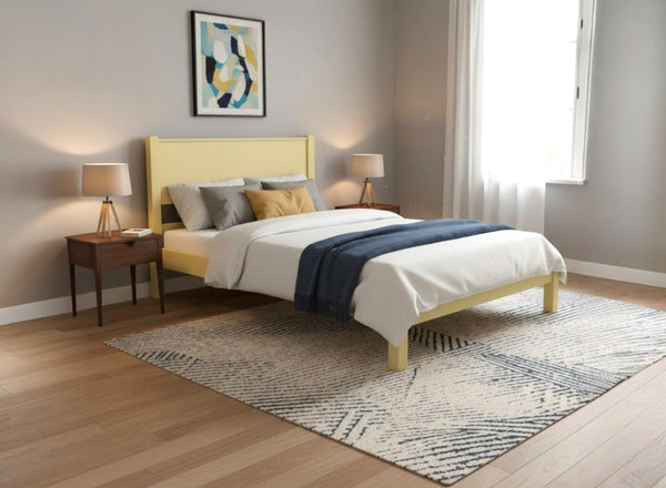 Shouldham Wooden Bed Frame in Dayroom Yellow Finish (Low End)