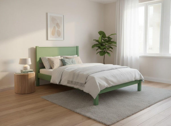 Shouldham Wooden Bed Frame in Emerald Green Finish (Low End)