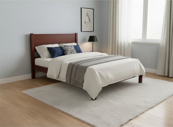 Shouldham Wooden Bed Frame in Mahogany Finish (Low End)