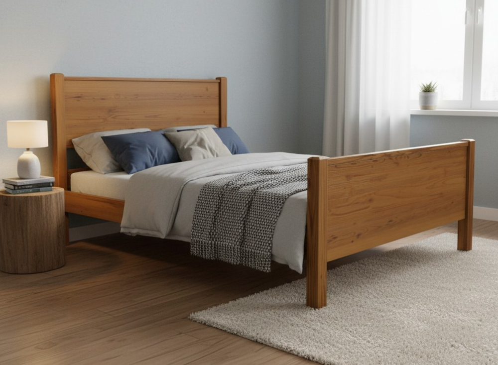 Shouldham Wooden Bed Frame in Oak (High End)