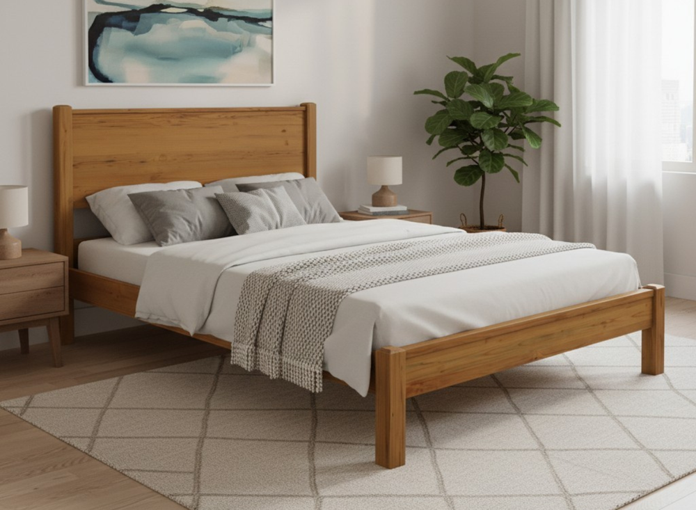 Shouldham Wooden Bed Frame in Oak (High End)