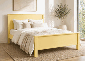 Shouldham Yellow Wooden Bed Frame in High End - Dayroom Yellow