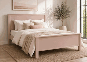 Shouldham Pink Wooden Bed Frame in High End - Nancys Blushes Pink