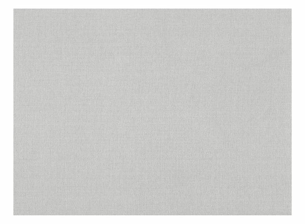 King Silene Headboard in Flat Weave Dove Grey fabric.
