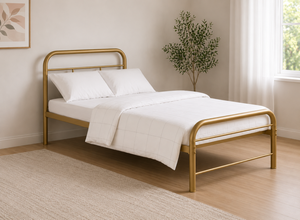 Single Crofton Metal Bed Frame in Gold