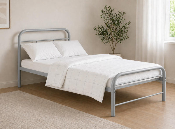 Single Crofton Metal Bed Frame in Grey